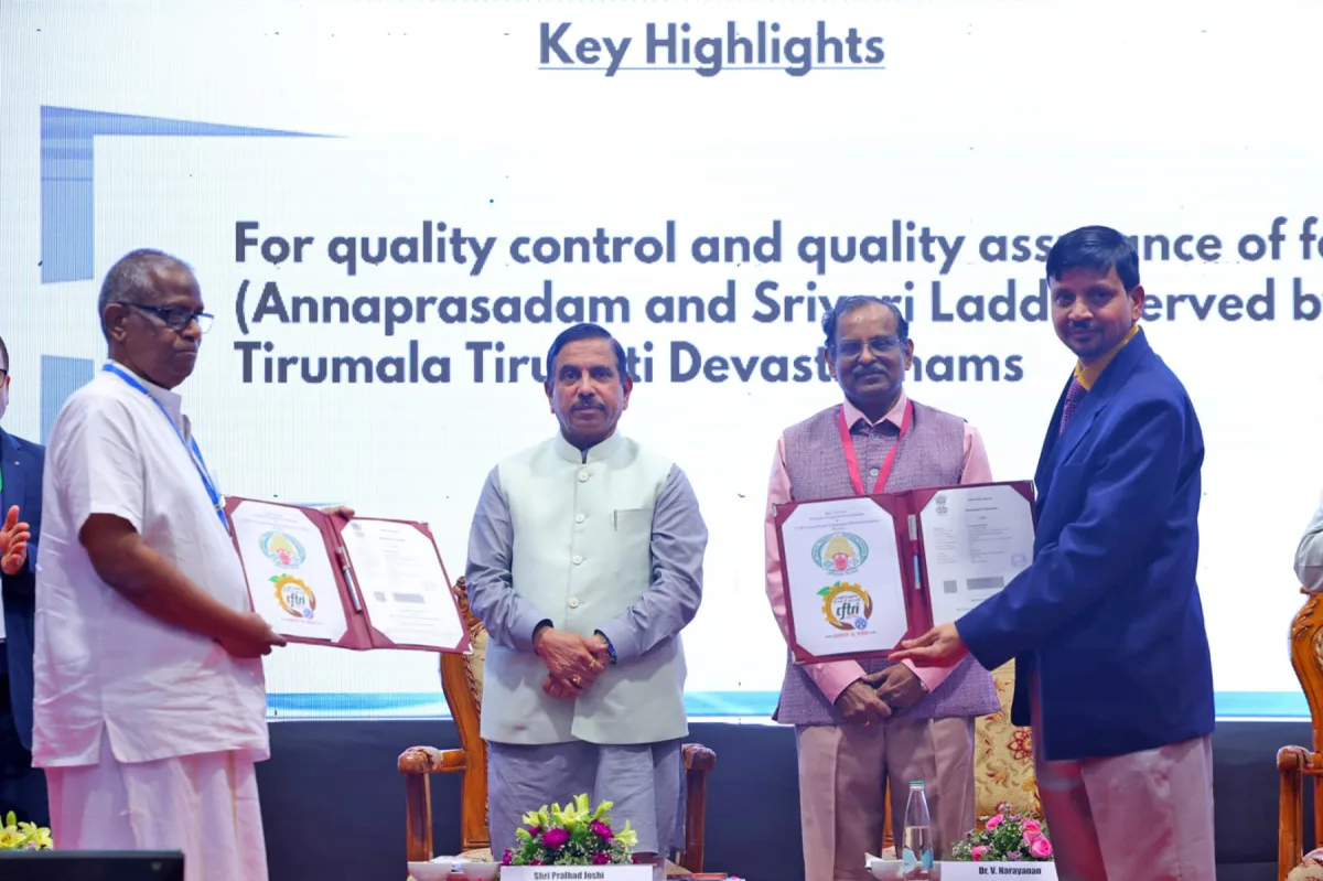 TTD and CSIR-CFTRI Join Hands for Food Safety and Quality Excellence