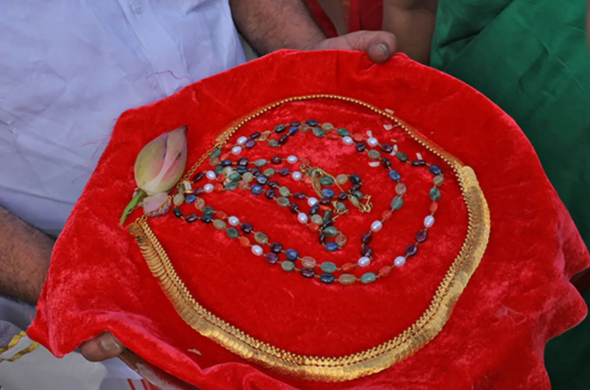 Tirumala Temple Presents ₹33 Lakh Gold Ornaments to Sri Kalyana Venkateswara Swamy During Narayanavanam Brahmotsavams
