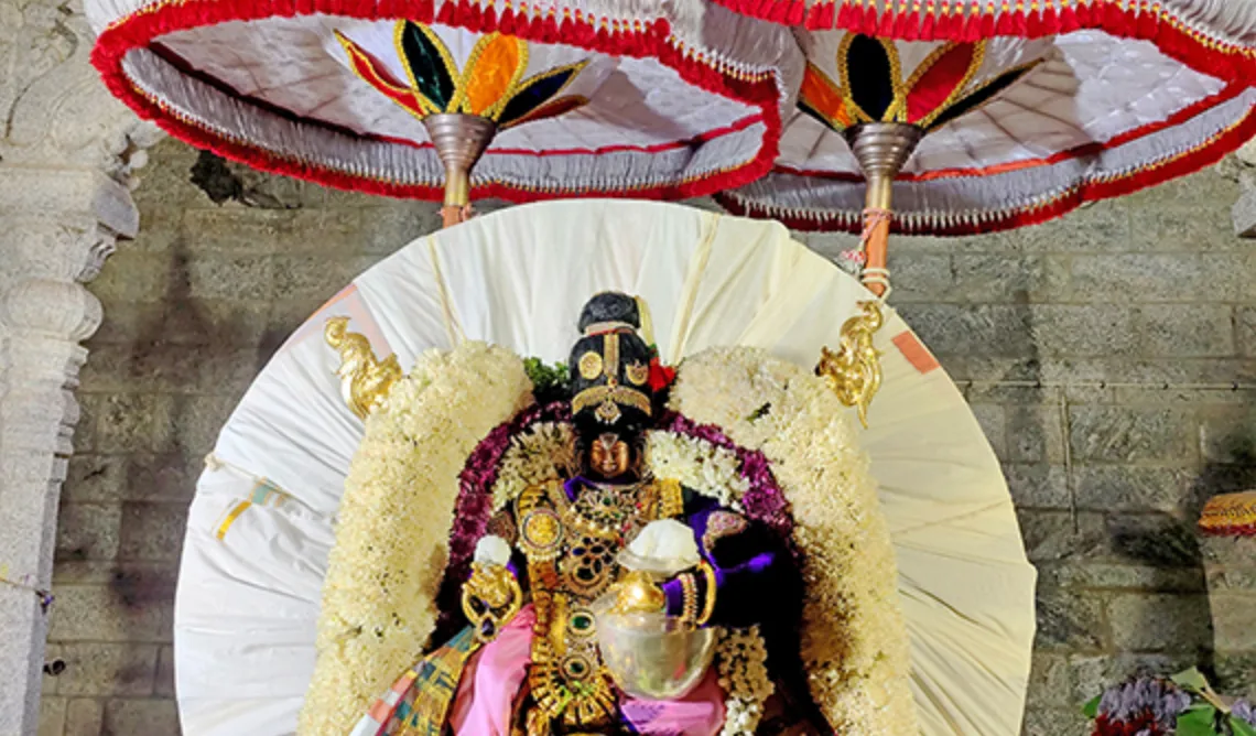 Navaneeta Krishna Darshan Delights Devotees at Karvetinagaram