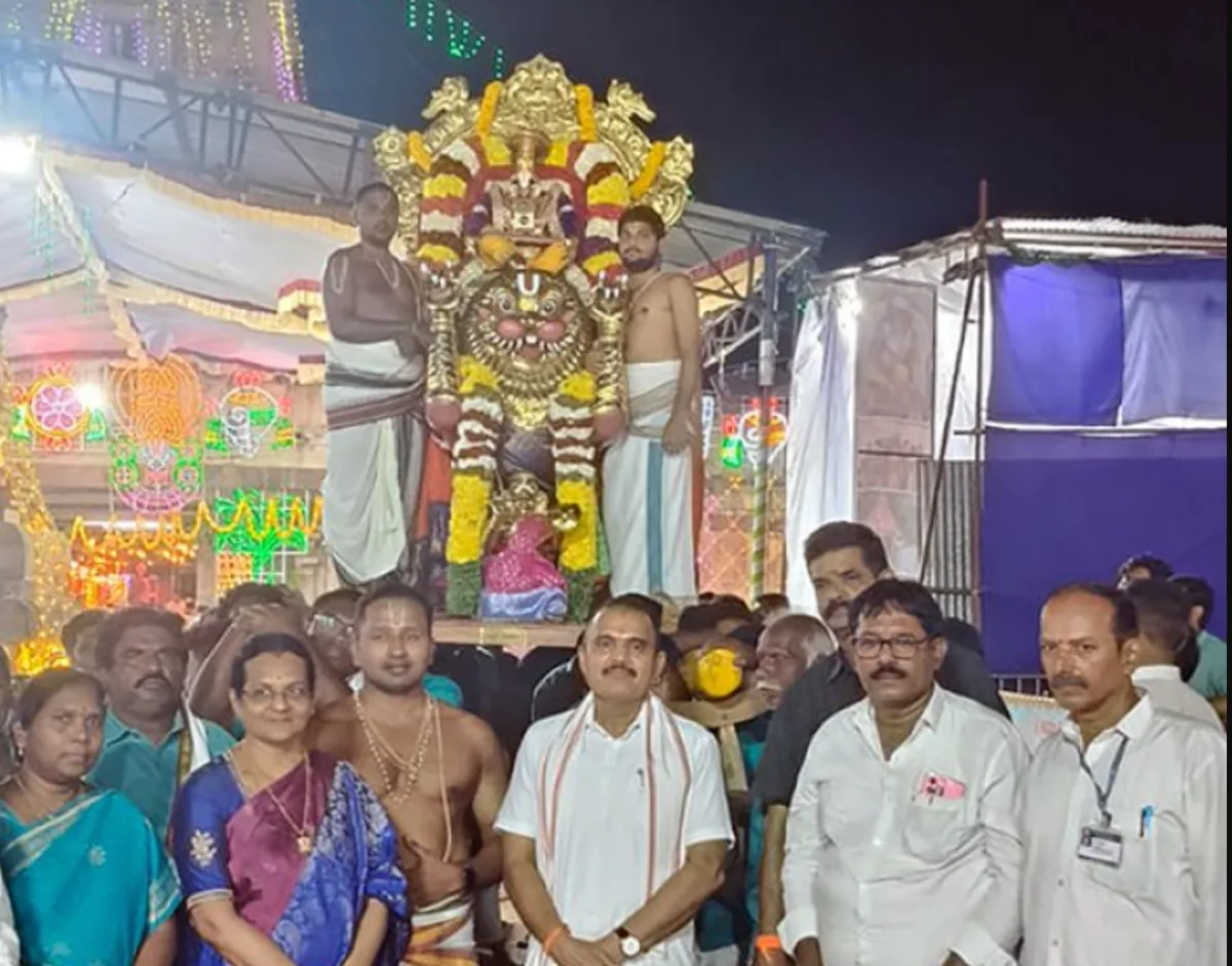 Sri Soumyanatha Swamy Blesses Devotees in Kurma Avataram During Nandalur Brahmotsavams