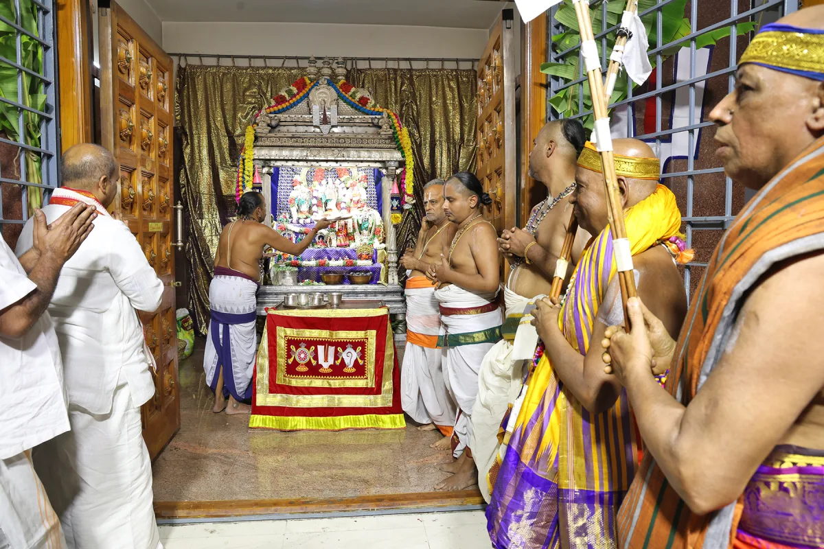 Tirumala Pedda Jeeyangar Swamy Commences Chaturmasa Deeksha Sankalpam with Traditional Agama Rituals