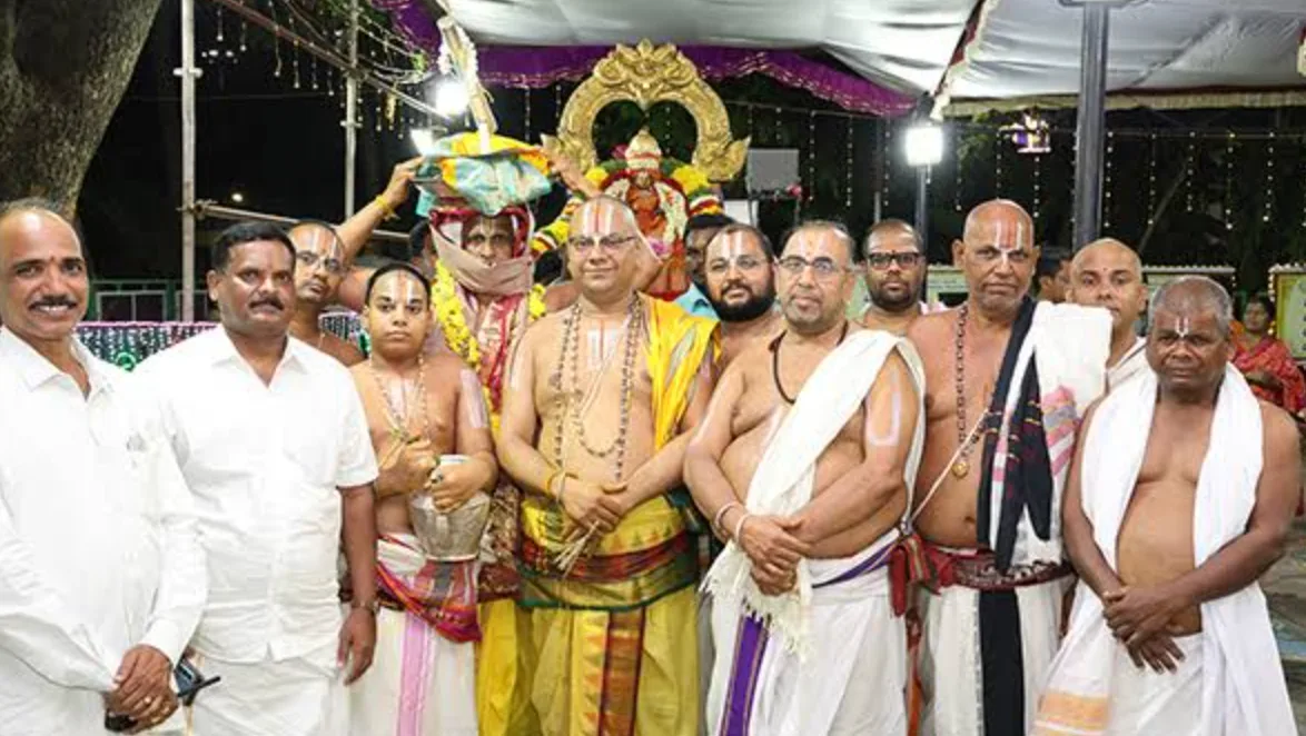 Tallapaka Sri Chennakesava Swamy & Sri Siddheswara Swamy Brahmotsavams Begin with Ankurarpanam