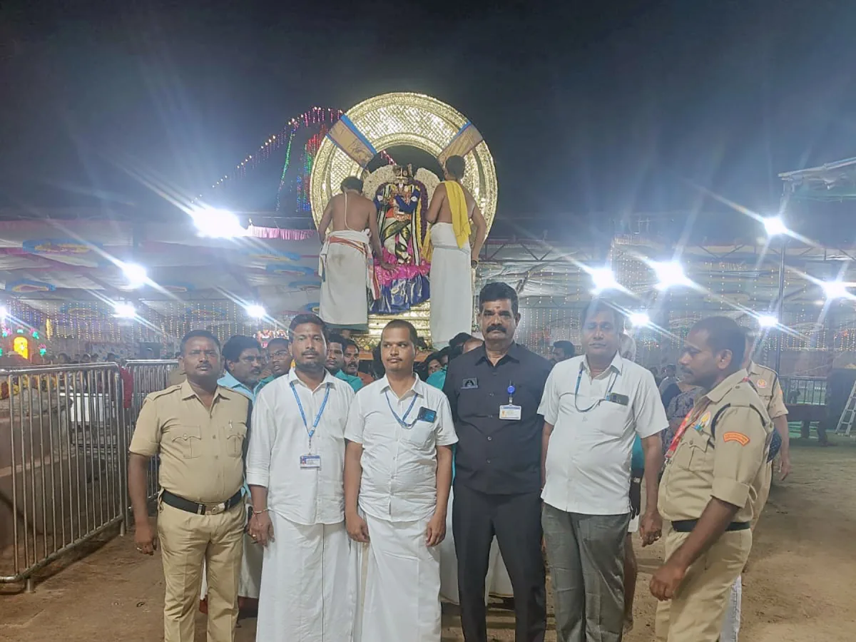 Sri Soumyanatha Swamy Blesses Devotees on Chandraprabha Vahanam at Nandaluru Brahmotsavams