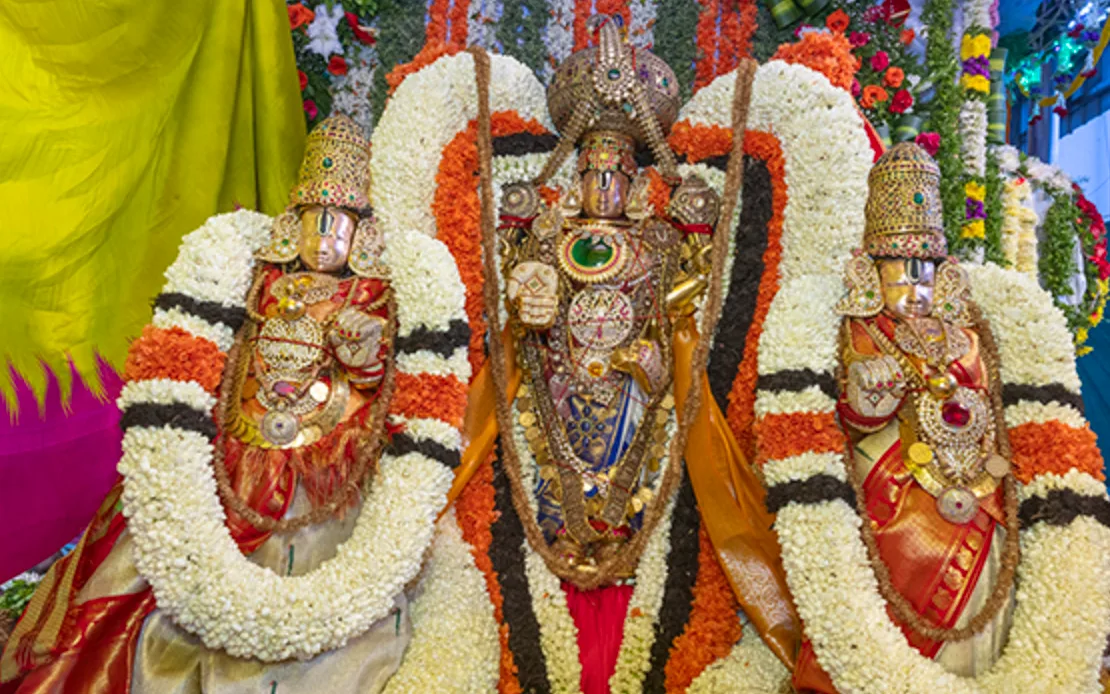 Sri Malayappa Swamy Blesses Devotees on Pushpa Pallaki During Anivara Asthanam at Tirumala