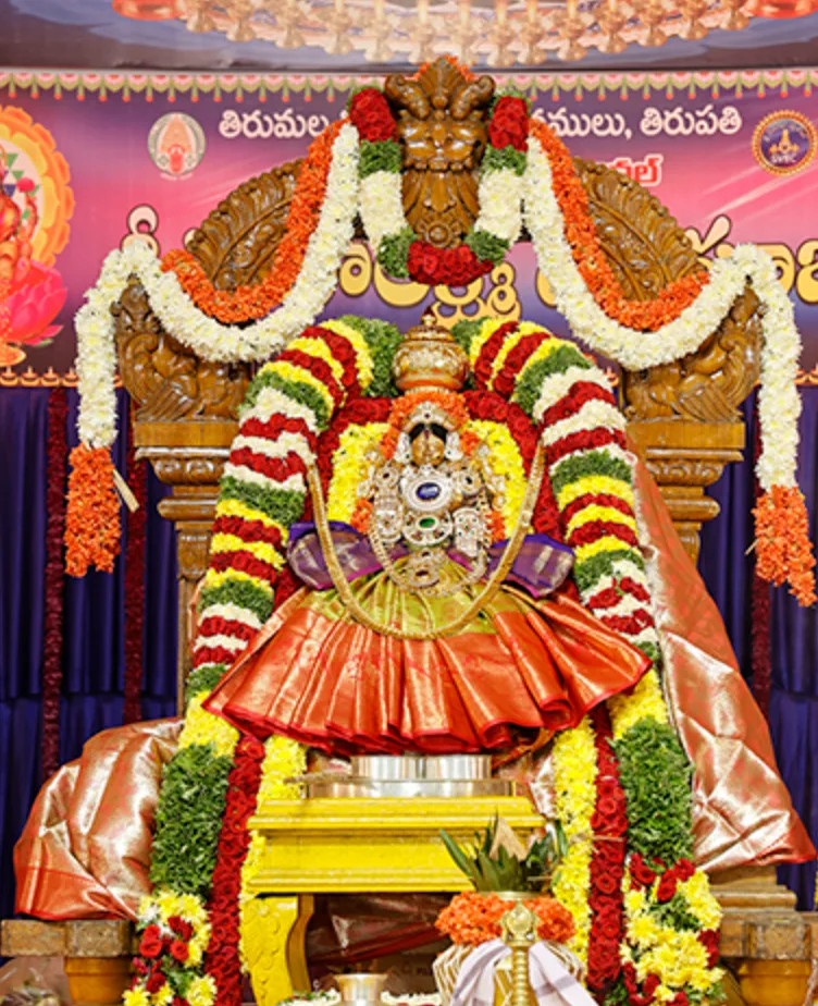 Thousands of Women Participate in Sri Mahalakshmi Deepa Puja at Chandragiri
