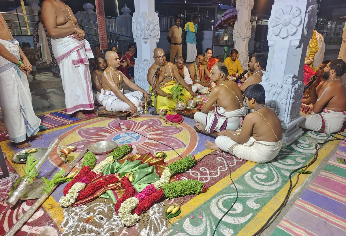 Ankurarpanam Performed for Sri Prasanna Venkateswara Swamy Pushpa Yagam at Appalayagunta