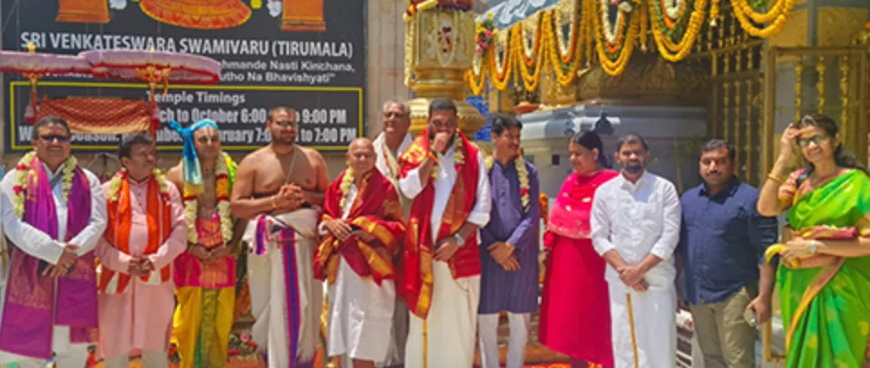 Sri Venkateswara Swamy Temple Brahmotsavams Begin with Dhwajarohanam in New Delhi