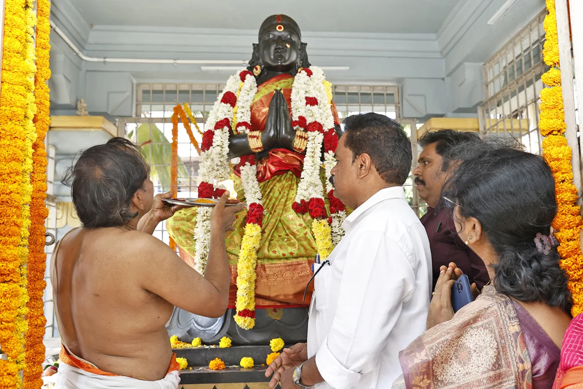 Floral Tributes Mark 209th Vardhanthi of Matrusri Tarigonda Vengamamba in Tirupati