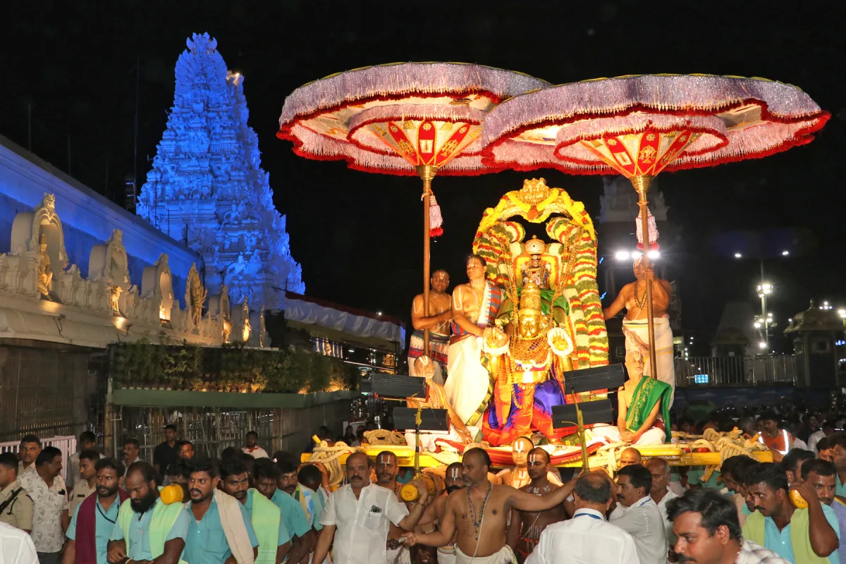 Garuda Panchami Garuda Vahana Seva Held Grandly at Tirumala