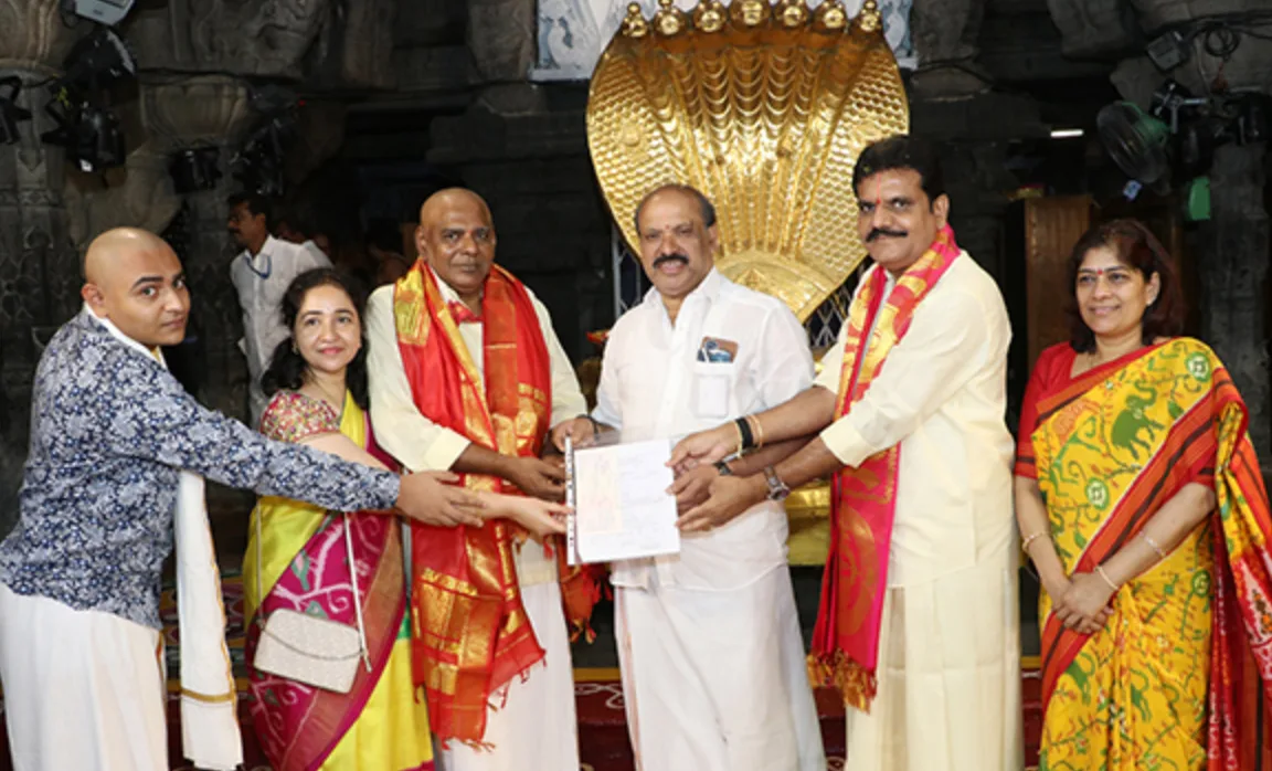 Guntur Devotee Donates ₹10.11 Lakh to TTD Sri Venkateswara Pranadana Trust