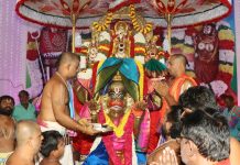 HANUMANTHA VAHANA SEVA HELD DURING VONTIMITTA BRAHMOTSAVAMS HANUMANTHA VAHANA SEVA Vontimitta
