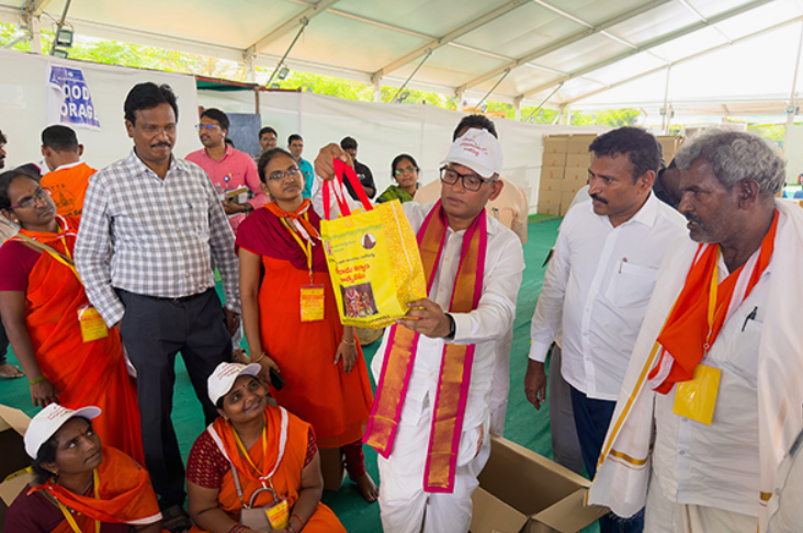 ADDL EO INSPECTION OF FOOD PREPARATION AT KALYANA VEDIKA