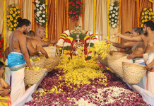 Fragrance of Devotion in Pushpa Yagam – The Divine Ritual Splendor of Sri Kodandarama Swamy at Vontimitta Fragrance of Devotion in Pushpa Yagam