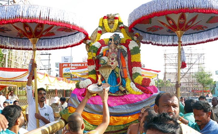 Lord Kodandarama Adorned in Kaliyamardana Alankaram – 8th‑Day Vahana Seva at Ontimitta