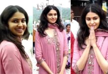 Miss India 2020 Manasa Varanasi Visits Tirumala to Seek Blessings Miss India 2020 Manasa Varanasi