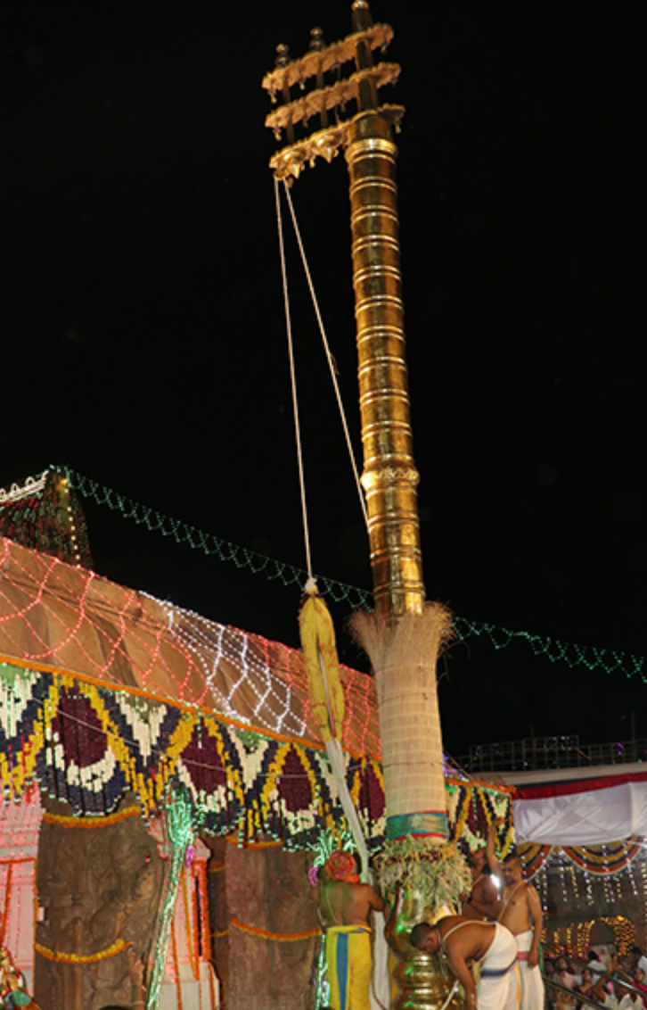 Sri Kodandarama Swamy Brahmotsavams Conclude with Dhwajavarohanam at Vontimitta